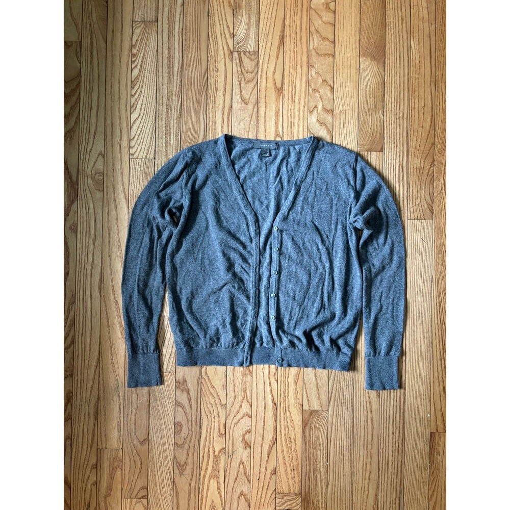 Girls vneck gray button up cardigan sweater holiday layering modest party